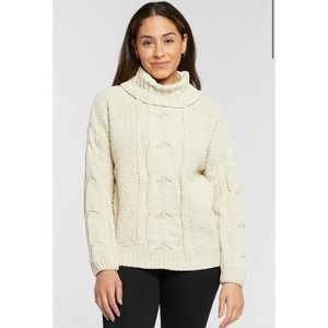 NWT Seven7 Chenille Cable Knit Cowl Neck Sweater